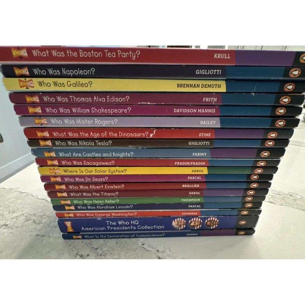 Lot of  19 Who Was, What Was, Where is , Who is Kids Books Summer Reading